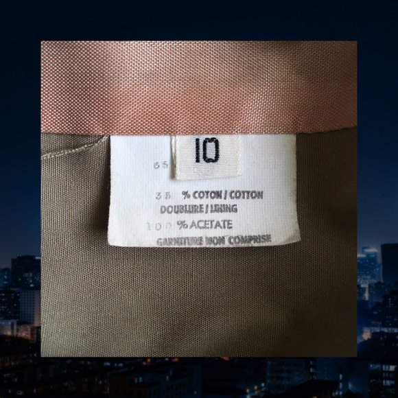 vintage tan fawn classic trench coat - Picture 4 of 4